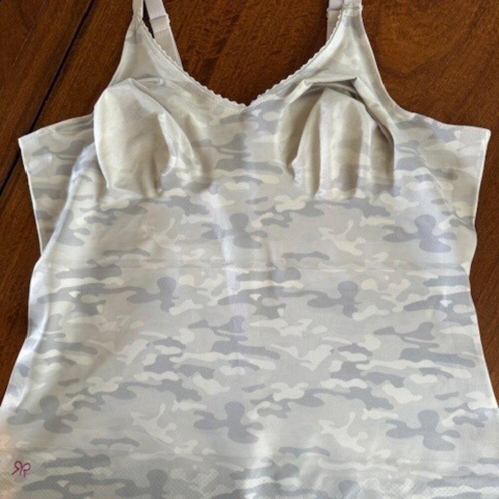 Ruby Ribbon Grey and White Camo Cami